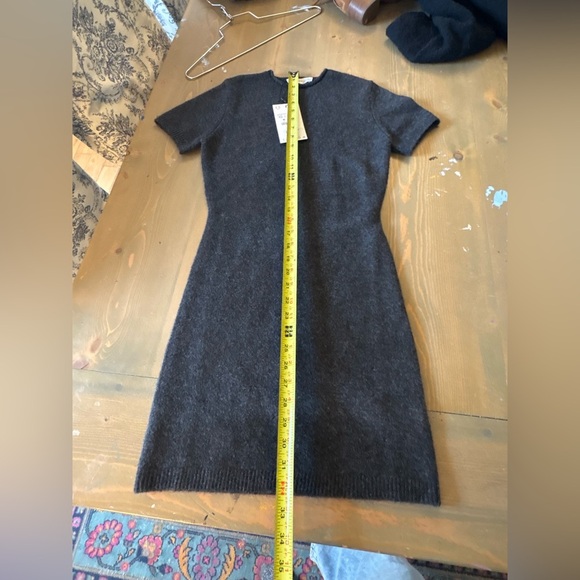 Zara Charcoal Short Sleeve Dress Size XS - Picture 4 of 7